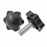 Star Knob Thumb Screw with Plastic Head and Adjustable Bolt for Industrial Applications
