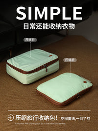 Travel Compression Packing Cubes for Clothes and Underwear, Large Capacity Luggage Organizer Bags