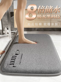 Coral Fleece Absorbent Non-Slip Bathroom Mat