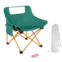 Portable Outdoor Folding Moon Chair with Backrest for Camping and Beach