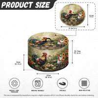 Rooster Floral Slow Cooker Dust Cover, Oil-Proof Scratch-Resistant Kitchen Appliance Protector