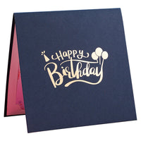 Premium 3D Pop-Up Birthday Greeting Card for Business Clients & Employees with Envelope