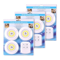 COB Remote Control Touch Sensor Puck Light for Cabinets, Wardrobes, and Night Lighting