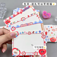 Cute Red Apple Message Cards, High Aesthetic Value Hard Card Student Birthday Commemorative Gift Postcards