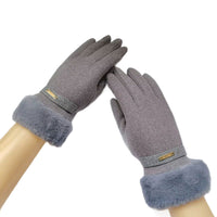 Women's Winter Cycling Gloves Warm Windproof Thermal Fleece Driving Gloves