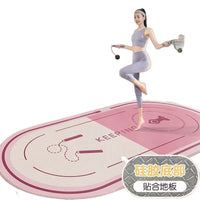 Jump Rope Soundproof Mat, Indoor Exercise Yoga Fitness Pad, Shock Absorption & Silent Sports Mat
