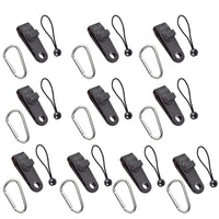 Outdoor Tent Clips with Rope and Buckles - Windproof Tarp Clamps for Camping and Awnings