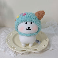 Hand-Knitted Cartoon Animal Hat for 10-13cm Cotton Dolls