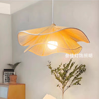 French Vintage Cloud Chandelier Fabric Pendant Light for Dining Room Bedroom Bar