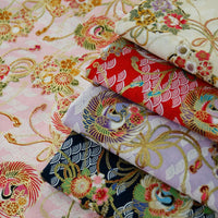 PopoHouse Japanese Style Gilded Cotton Fabric for DIY Crafts and Apparel