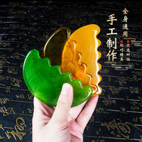 Resin Gua Sha Board for Face, Neck, and Body Massage - Half-Moon Shaped Scraping Tool