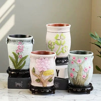 Breathable Ceramic Succulent Planter Pot for Indoor Outdoor Plants