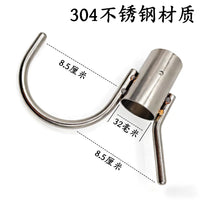 Stainless Steel Boat Hook Telescoping Pole for Docking and Retrieval