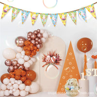 Happy Easter Party Decoration Banner Flag Set for Festive Atmosphere and Garden Decor