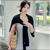 Women's Cooling T-Shape Shoulder Shawl for Outdoor, Commute, and Air-Conditioned Rooms