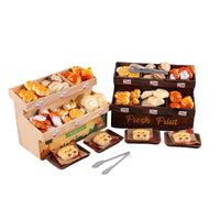 Miniature Bakery Dessert Display Set for Dollhouse