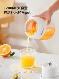Royalstar Portable Juicer Blender with Digital Display, 3/8-Leaf Steel Blade, USB Rechargeable, 800ml/1200ml Capacity
