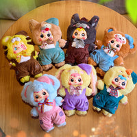 San Xiaomao Pet Cafe Plush Blind Box Toy Set with Changeable Clothes and Bag Charm