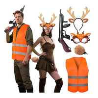 Women's Christmas Reindeer Antler Costume Set with Headband