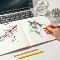 Portable PU Leather Notebook for Sketching, Drawing, and Journaling