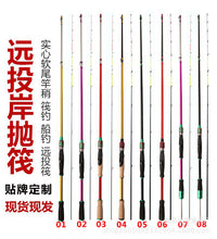 Soft-Tail Raft Fishing Rod 1.8-2.1m Shore Casting Rod with Solid Sensitive Tip