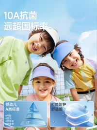 Kids' Reversible Sun Hat UV Protection Outdoor Beach Visor for Boys and Girls