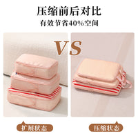 Travel Storage Bags Set Large Capacity Portable Waterproof Compression Organizer for Clothes and Sundries