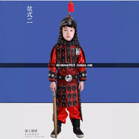 Kids' Ancient Chinese General Armor Costume for Stage Performance