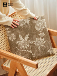 Mist Forest Vintage Removable Non-Slip Floor Cushion with Magnolia Print