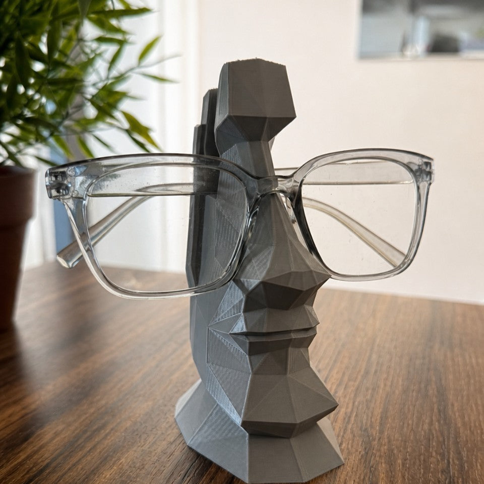 Moai Head Eyeglass Holder Desktop Display Stand