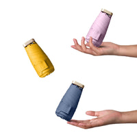 Compact UV Protection Travel Umbrella with Capsule Case