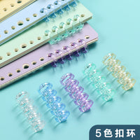 5-Hole Loose Leaf Binder Rings for DIY Notebooks and Planners