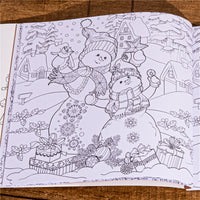 Magical Winter Christmas Coloring Book for Kids