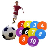 Agility Disc Cones for Soccer Training, Flat Field Marker Discs, Round Spot Markers
