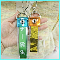 PVC Concert Ribbon Storage Sleeve Keychain for Fan Merchandise and Ita Bags