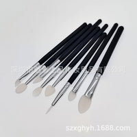 6-Piece Silicone Eyeshadow Brush Set for Eye Makeup
