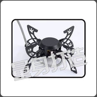 Portable Camping Stove Plate with Windshield and Stand for Outdoor Picnic BBQ