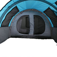 Outdoor 5-8 Person Family Camping Tent Double Layer Windproof Tunnel Tent with 1 Room and 1 Hall