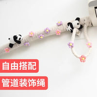 Decorative Rope Wrap for Pipes and Cables, Balcony Drain Pipe Cover, Air Conditioner Tube Concealer, Gas Pipe Beautifier