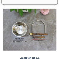 Stainless Steel Hanging Pet Bowl for Crate, Anti-Spill Food and Water Feeder for Dogs and Cats