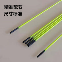 Fluorescent Solid Fishing Rod Tip Replacement with Guide Rings for Rock Fishing Rods