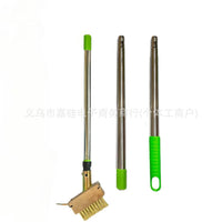 Garden Steel Wire Weed Brush with Long Handle for Pavement and Crevice Cleaning