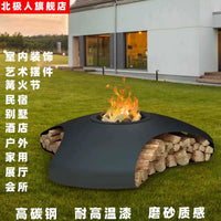 Outdoor Fire Pit Brazier for Heating and Decoration, Wood/Charcoal Burning, for Garden Patio Hotel