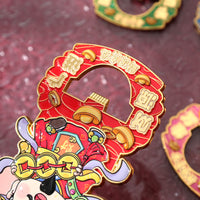 Chinese Style Creative Metal Bottle Opener Refrigerator Magnet Ornament