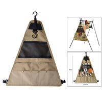 Portable Outdoor Camping Cutlery Storage Bag BBQ Cookware Hanging Organizer