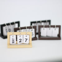 Miniature Dollhouse Flip Calendar Model for Dolls
