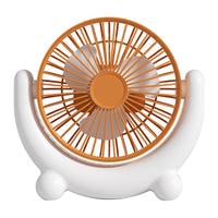 USB Rechargeable Mini Desk Fan with 5 Speeds for Home and Office