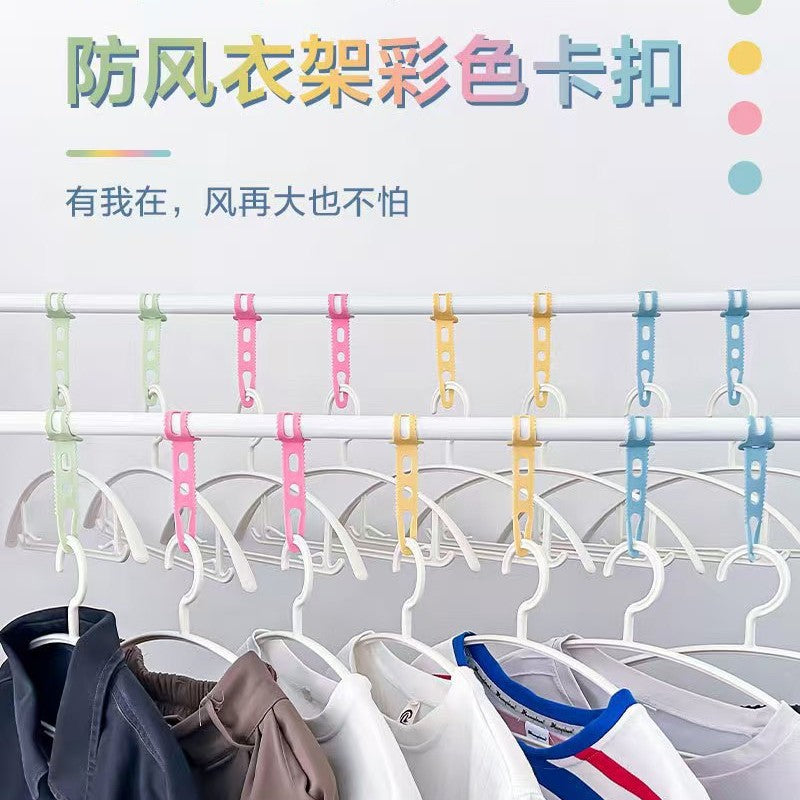 Adjustable Windproof Buckle Straps for Clothes Hangers and Cable Management