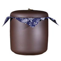 Yixing Zisha Clay Tea Caddy for Puerh Tea Storage, Large Handmade Chinese Style Tea Jar