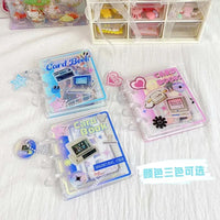 Acrylic Photocard Binder with Ribbon, 1/2/4-Pocket Pages, for 3-inch Photocards